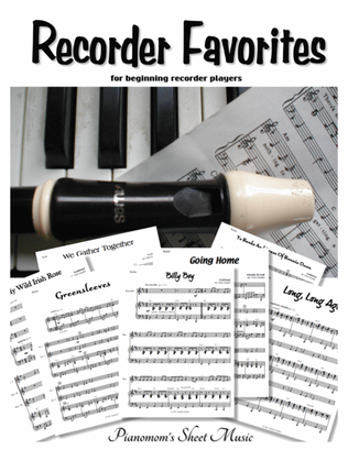 Book cover for Recorder Favorites for Beginning Recorders