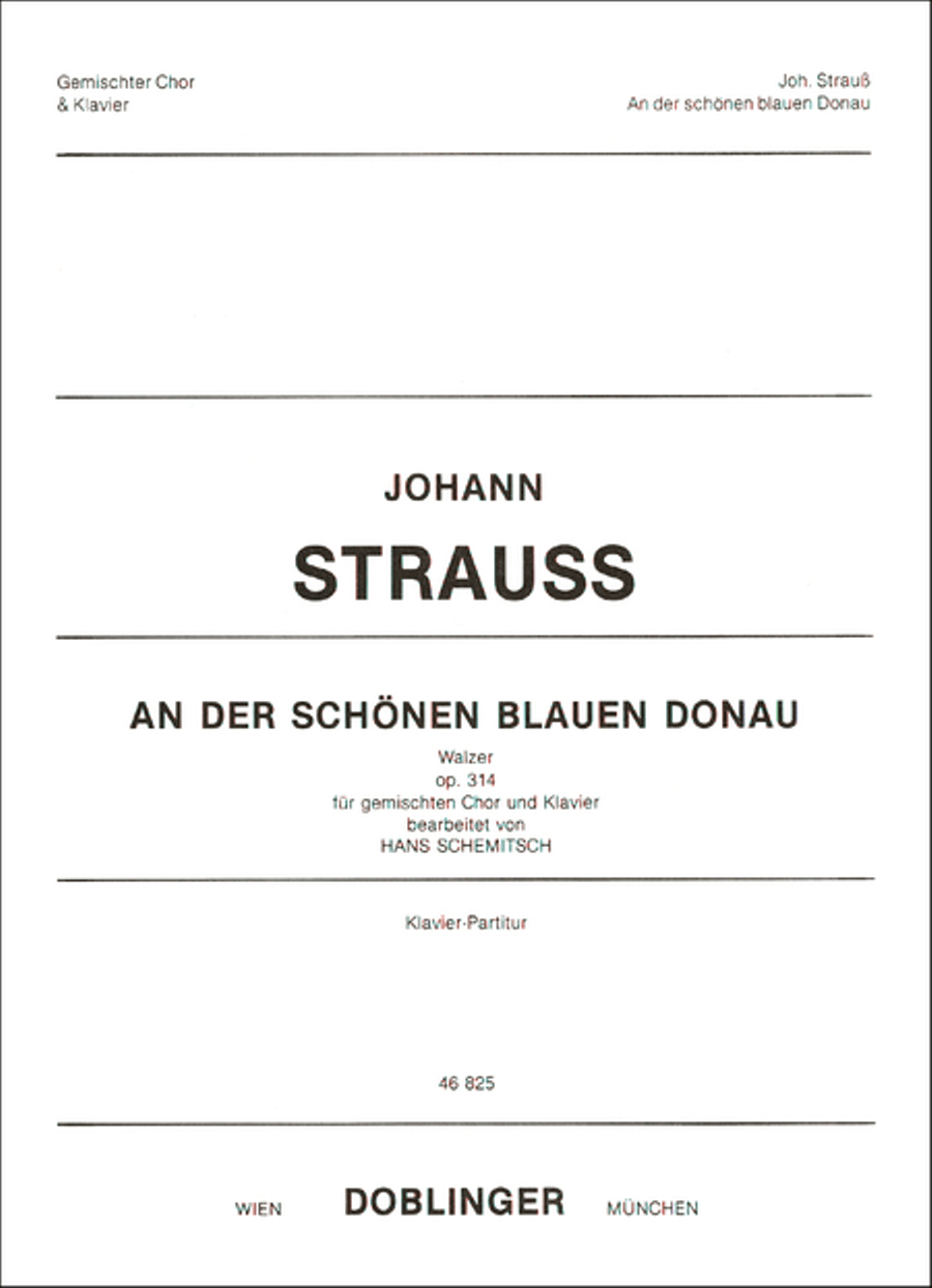 An der schonen blauen Donau Mixed Choir scores gallery preview page 1