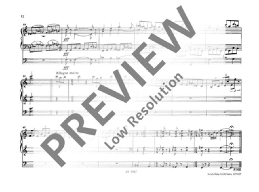 Lydische Toccata und Fuge Organ scores gallery preview page 13