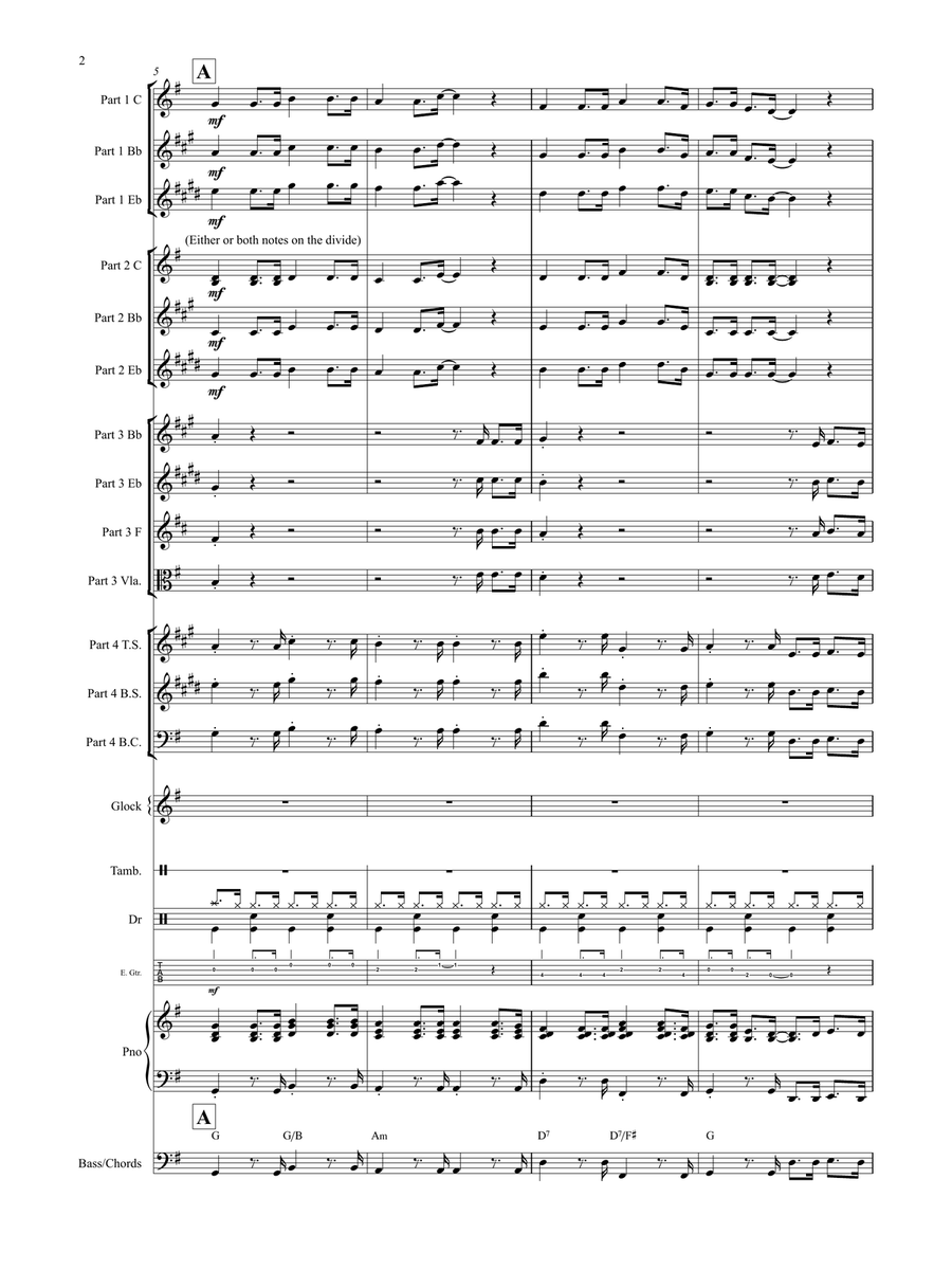 The Swing Katz (Flexible Instrumentation) Concert Band scores gallery preview page 5
