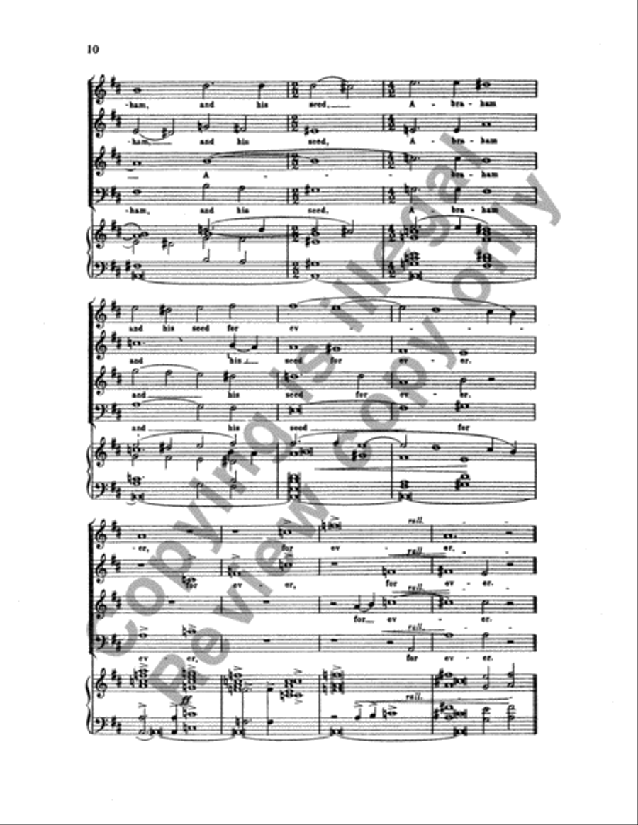 Magnificat & Nunc Dimittis in D 4-Part scores gallery preview page 10