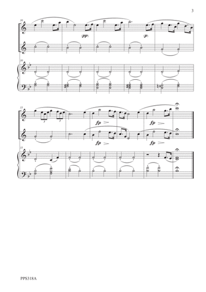 SHEPHERD'S SONG for 2 clarinets & piano