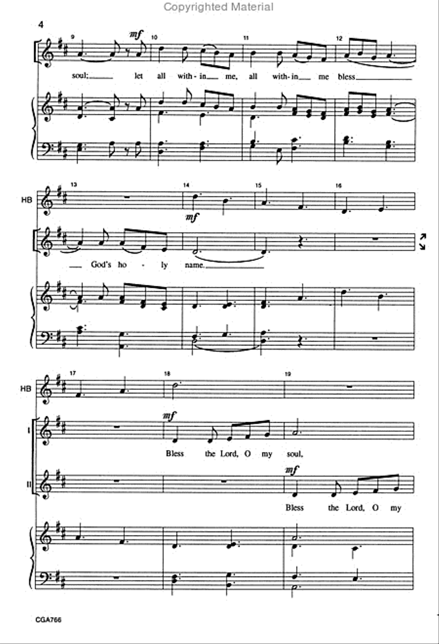 Bless God's Holy Name 2-Part scores gallery preview page 3