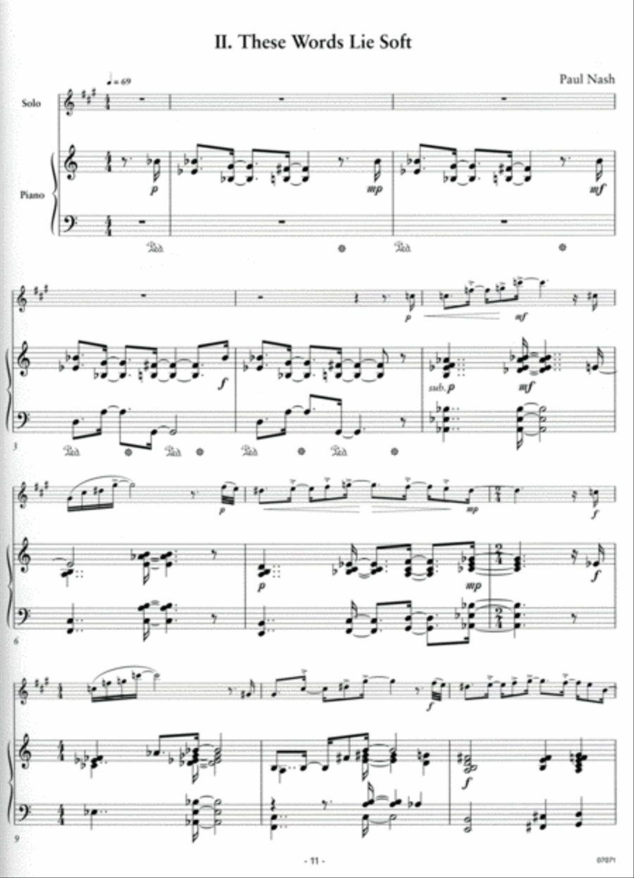 Four Pieces -- Saxophone Small Ensemble scores gallery preview page 5