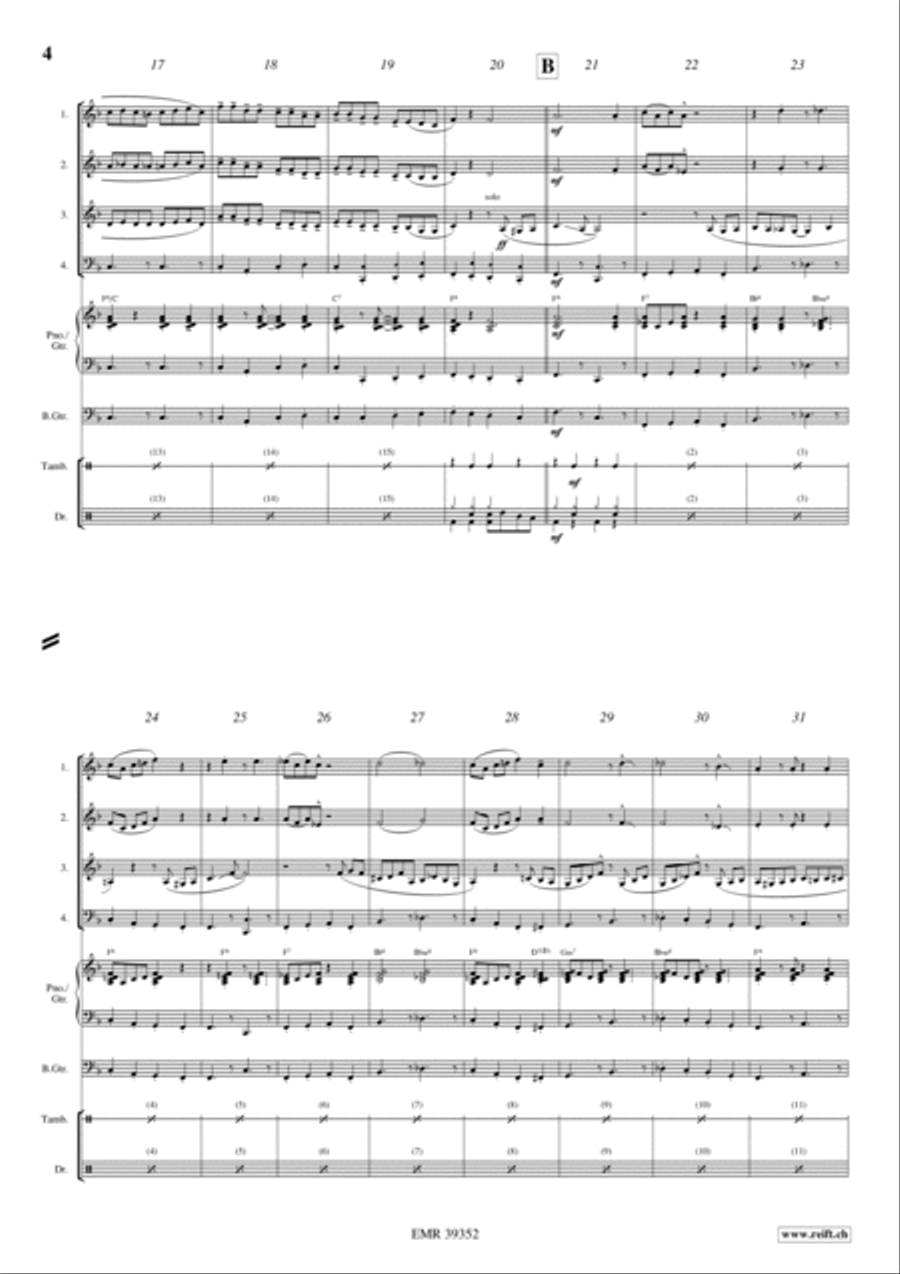 Come Little Children Woodwind Quartet scores gallery preview page 3
