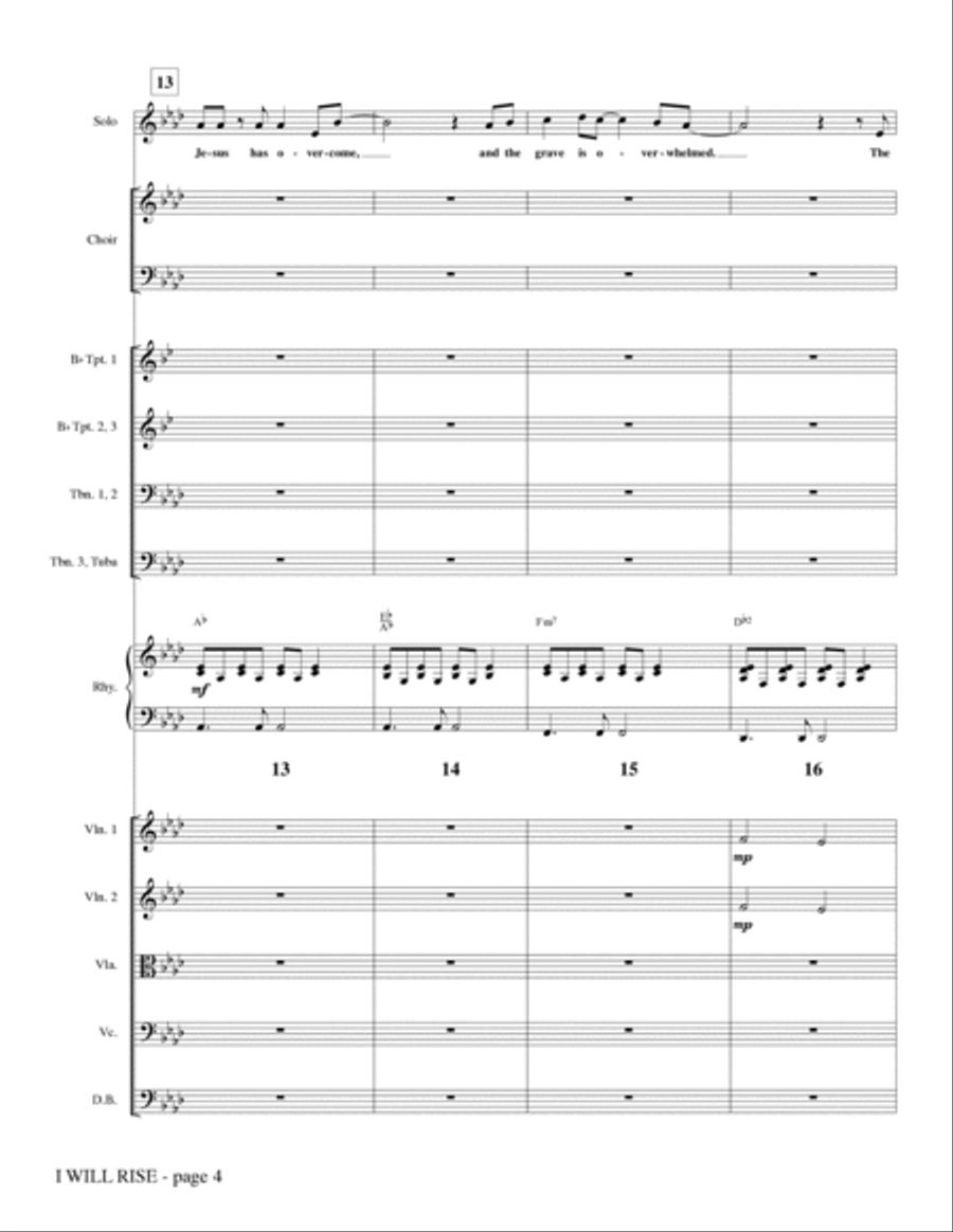 I Will Rise (with Worthy Is The Lamb) - Full Score Choir scores gallery preview page 4