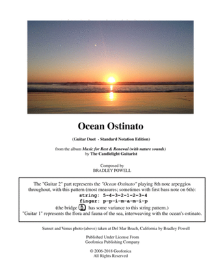 Ocean Ostinato (guitar duet in standard notation)
