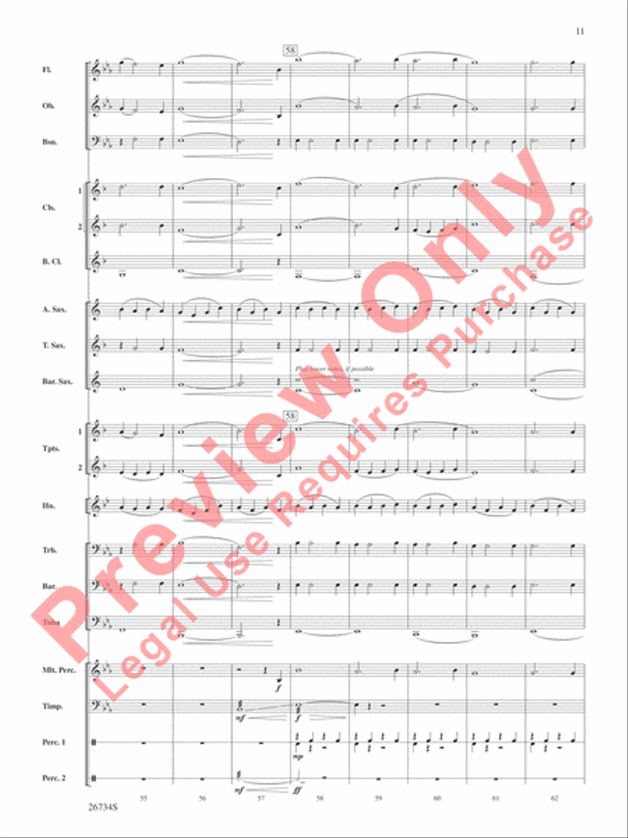 Lady in the Water Concert Band scores gallery preview page 12