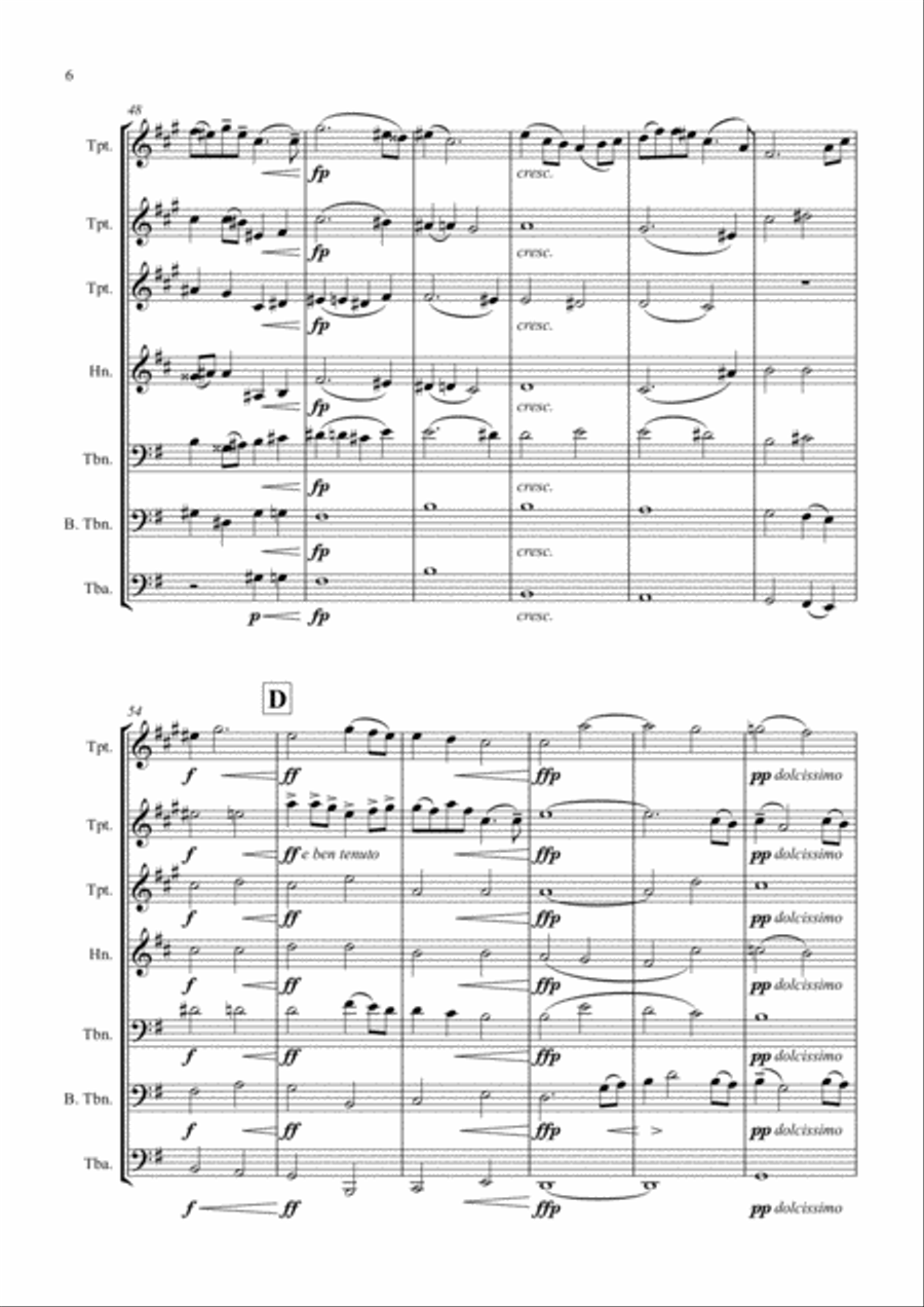 Last Spring from Two Elegiac Melodies (Brass Septet) Brass Ensemble scores gallery preview page 6