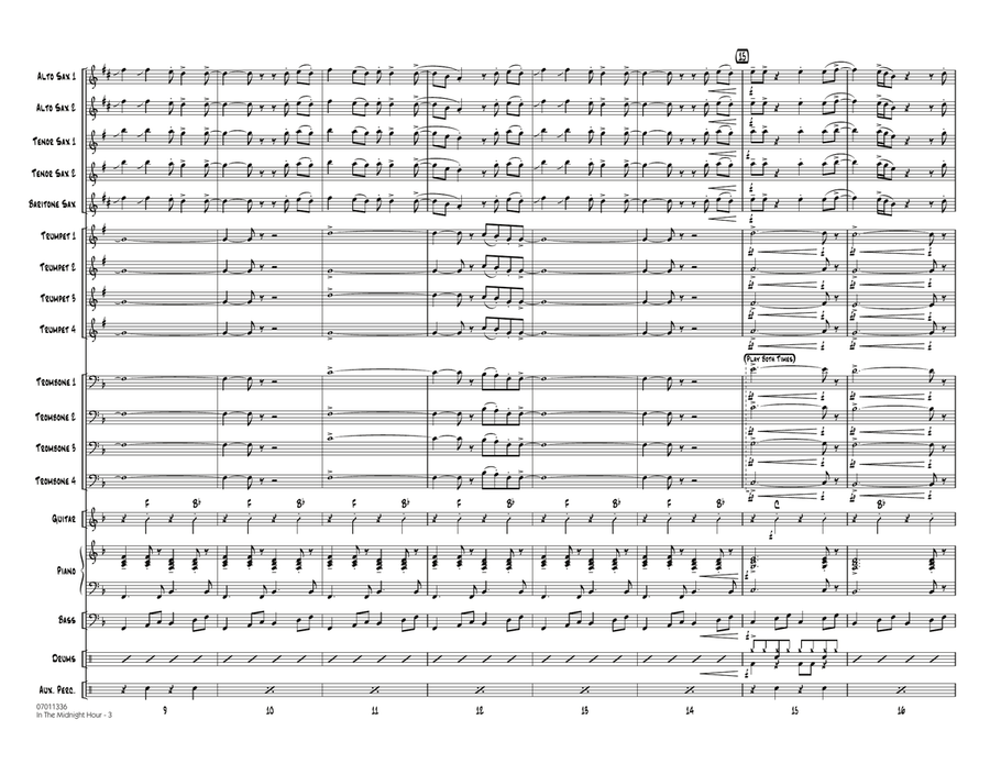 In The Midnight Hour - Full Score Jazz Ensemble scores gallery preview page 3