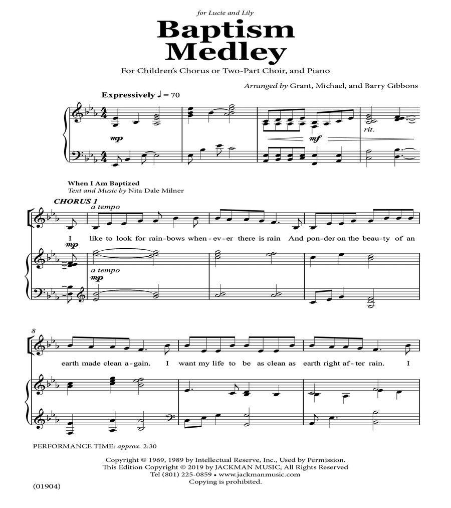 Baptism Medley 2-Part scores gallery preview page 2