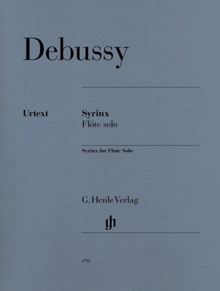 Book cover for Debussy - Syrinx Flute Solo