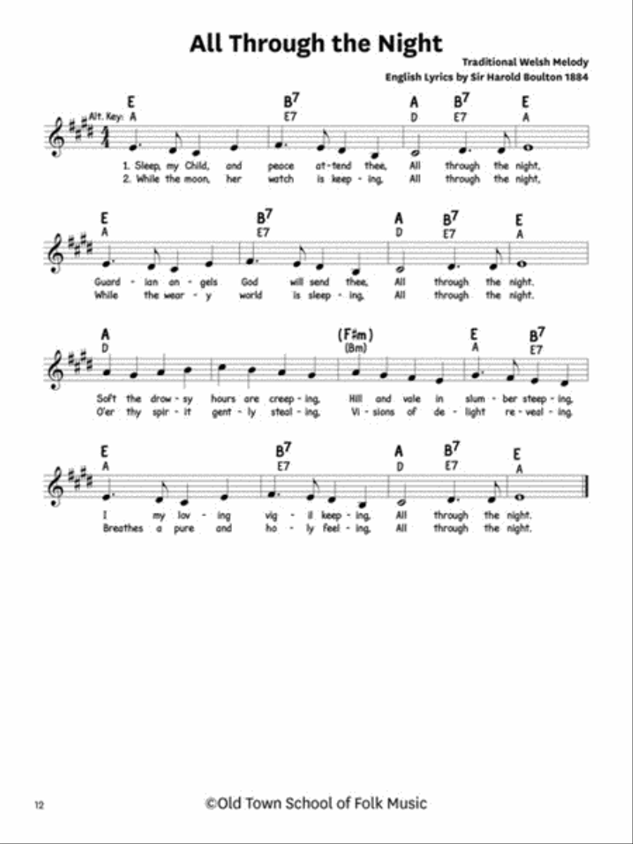 Old Town School of Folk Music Songbook – 2nd Edition Collection / Songbook scores gallery preview page 12