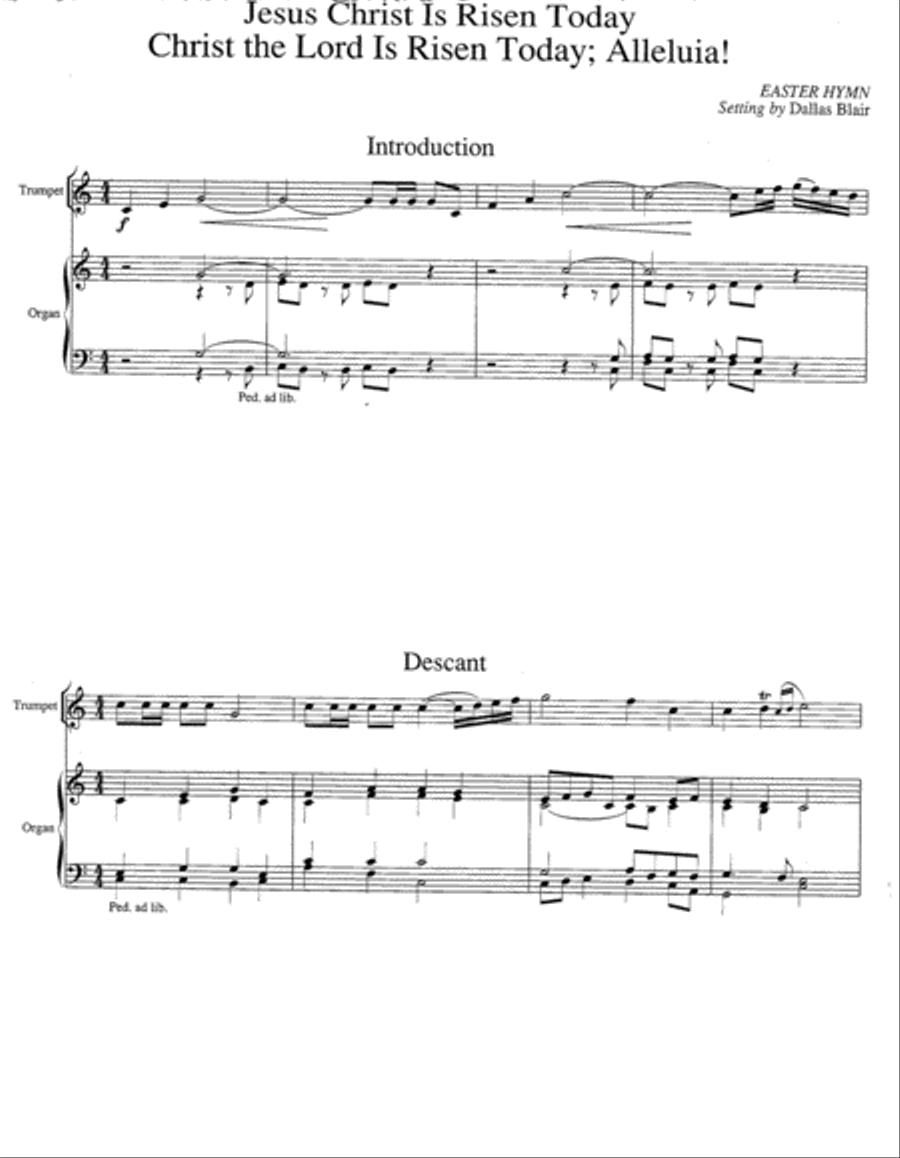 Hymn Introductions and Descants for Trumpet and Organ, Set 1