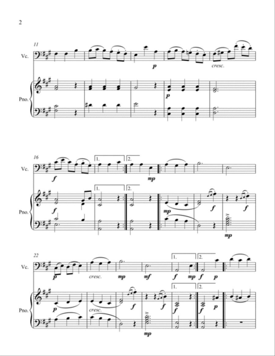 German Dance Piano scores gallery preview page 3