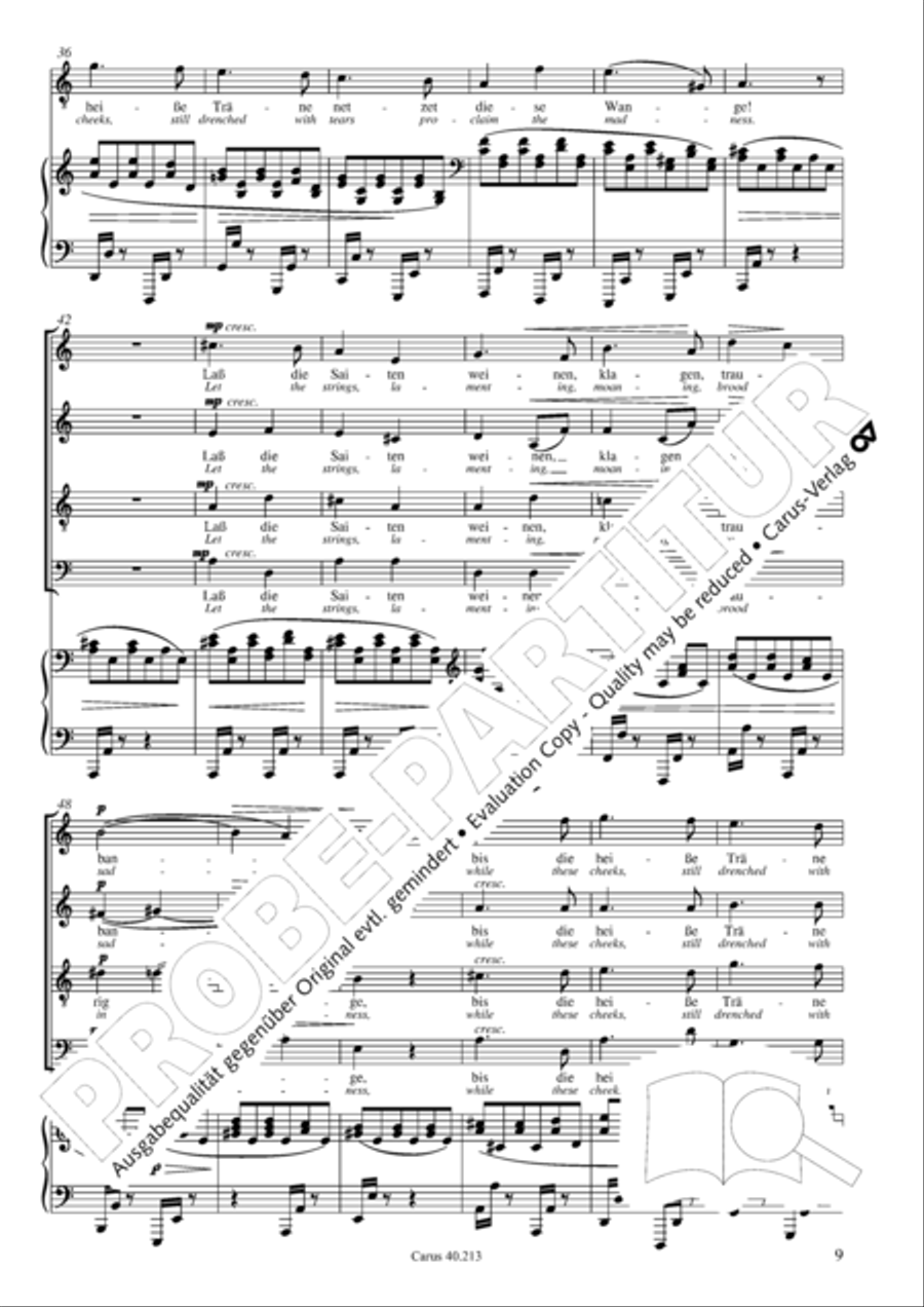 Zigeunerlieder op. 103 Zigeunerlieder op. 103 Choir scores gallery preview page 10