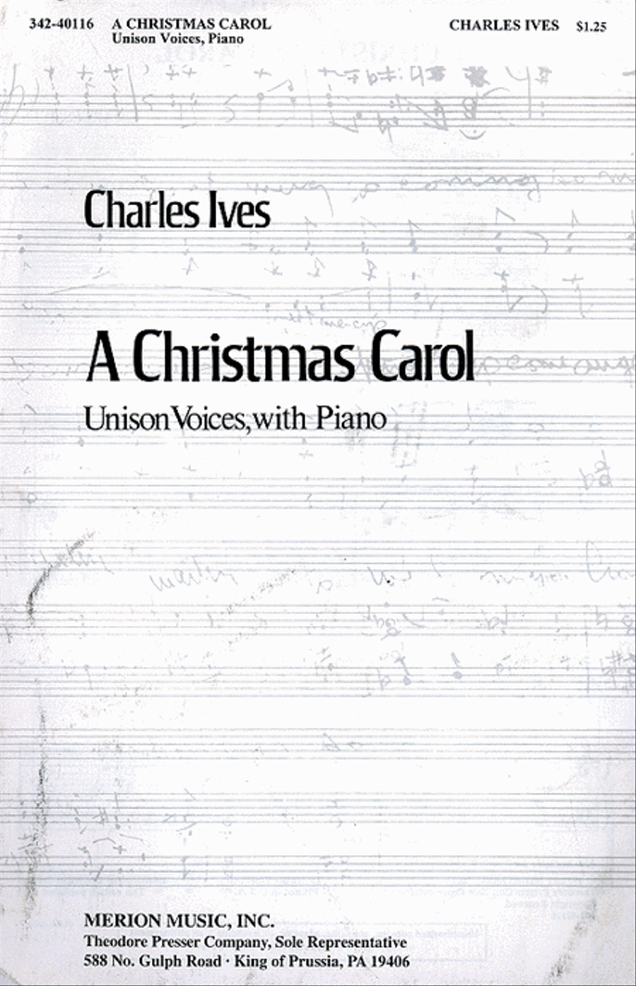 A Christmas Carol Choir scores gallery preview page 1