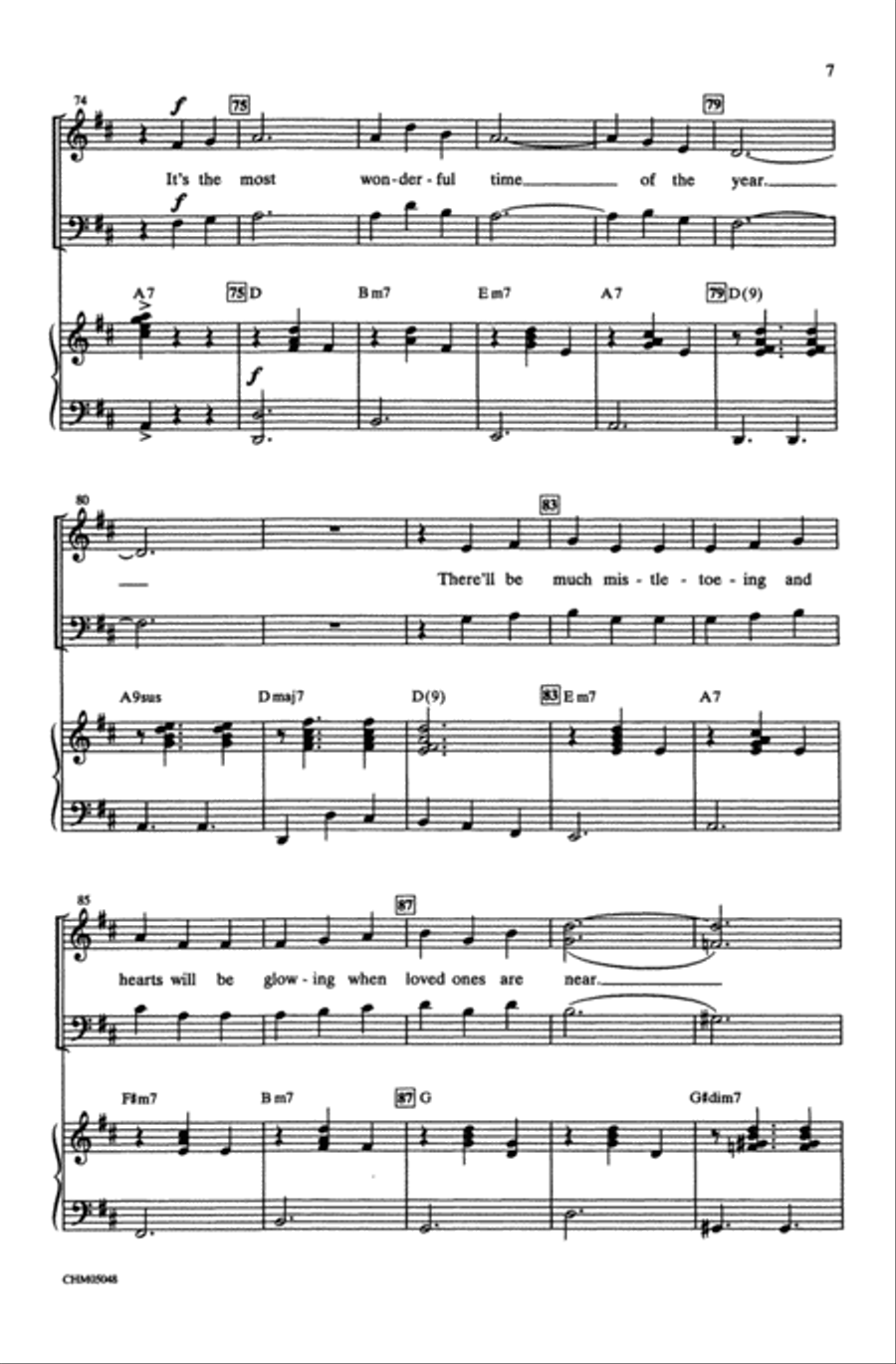 It's the Most Wonderful Time of the Year Choir scores gallery preview page 6