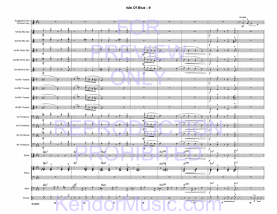 Isle of Blue Jazz Ensemble scores gallery preview page 11