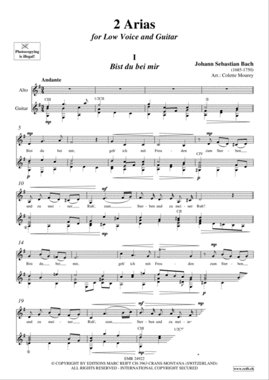 2 Arias Classical Guitar scores gallery preview page 3