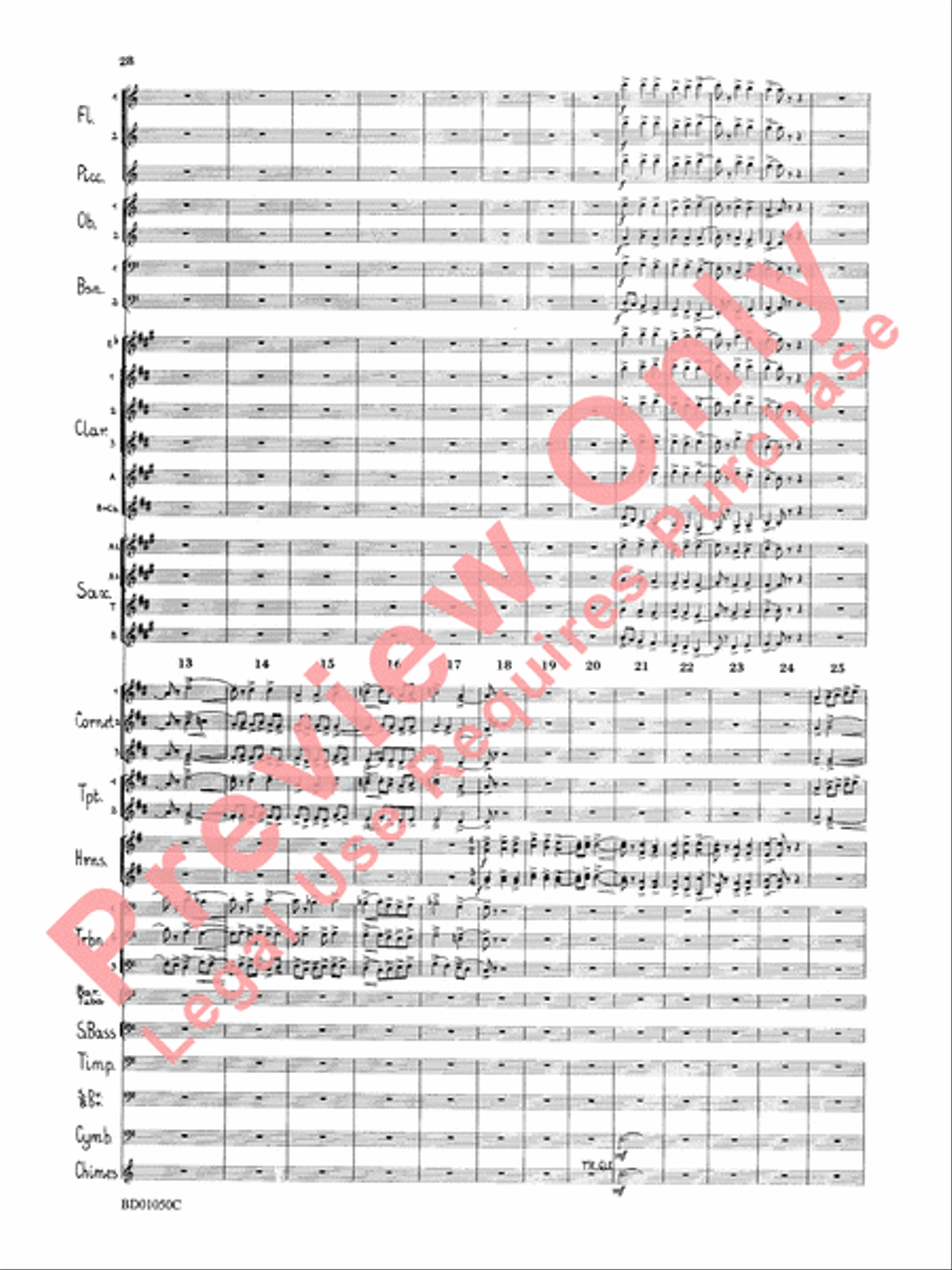 Trittico Concert Band scores gallery preview page 31