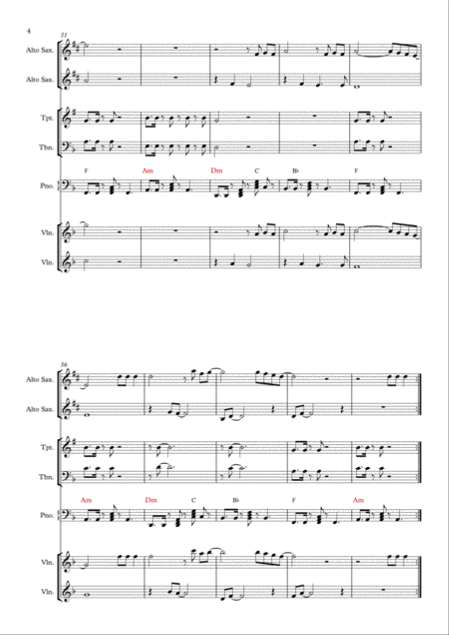 A Sky Full Of Stars Piano, Vocal, Guitar scores gallery preview page 4