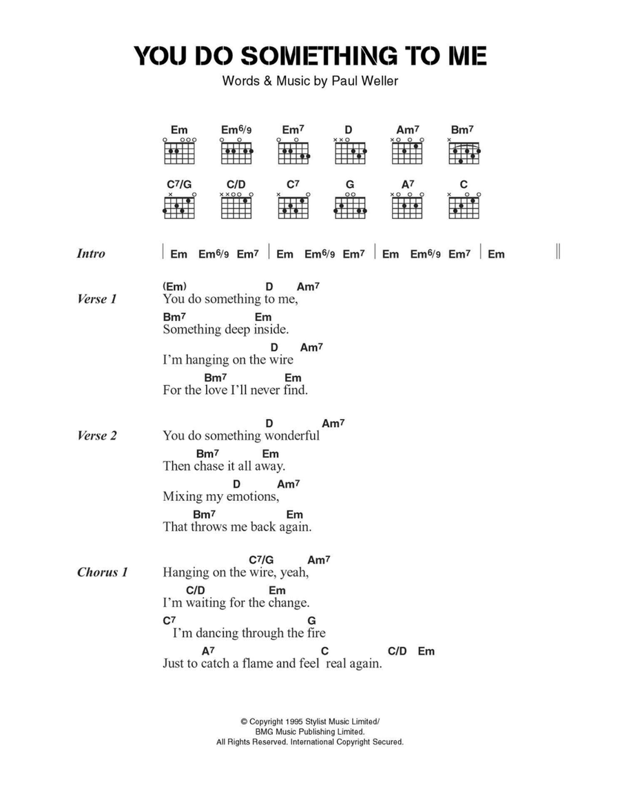 You Do Something To Me You Do Something To Me Easy Guitar scores gallery preview page 1