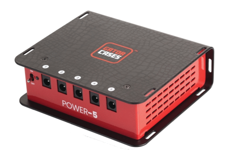 Pedal Board Power Supply with 5 Isolated Outlets
