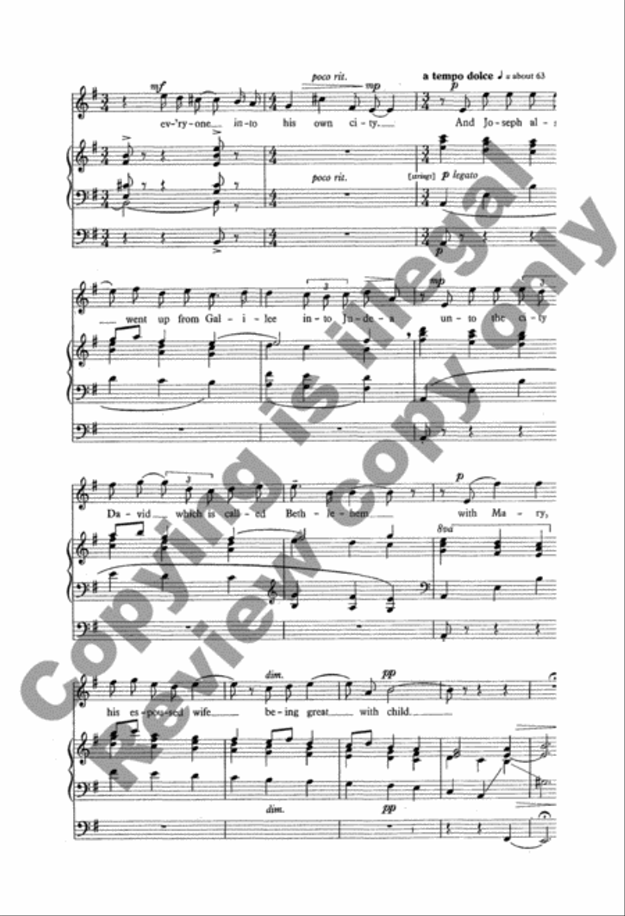 Rejoice, Emmanuel Shall Come 4-Part scores gallery preview page 6