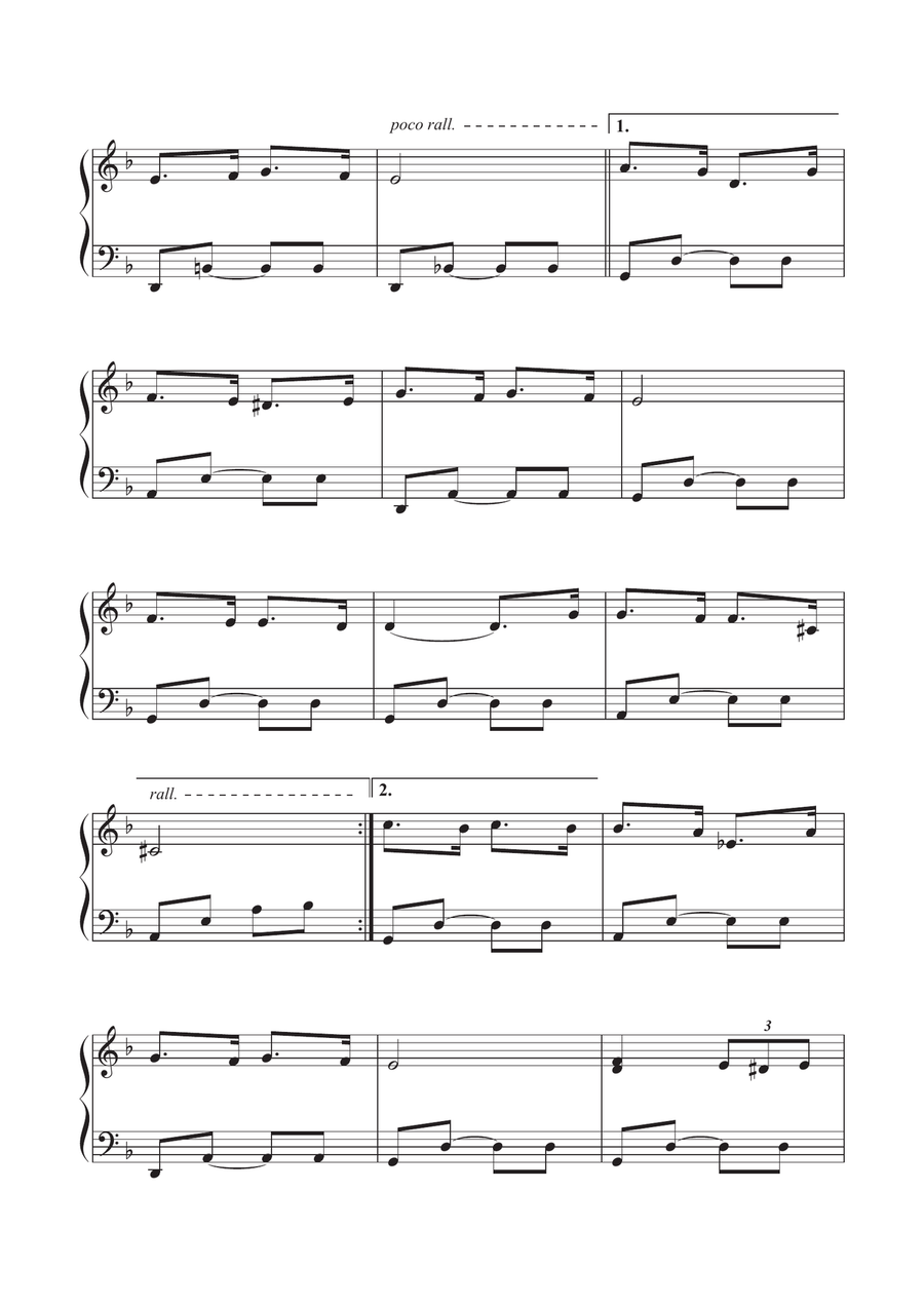 Moonflower - Sad Piano Solo Sheet Music Easy Piano scores gallery preview page 2