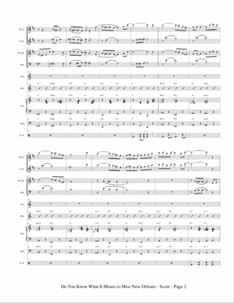 Do You Know What It Means To Miss New Orleans Jazz Ensemble scores gallery preview page 4