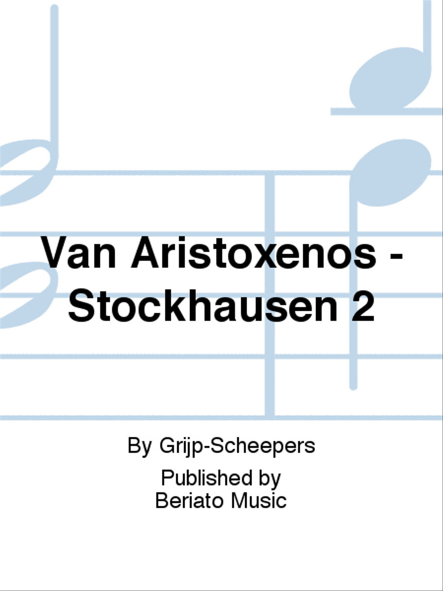 Van Aristoxenos - Stockhausen 2 School and Community scores gallery preview page 1