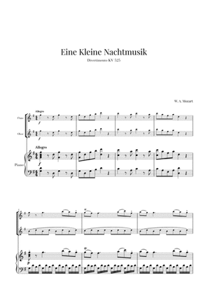 Eine Kleine Nachtmusik for Flute, Oboe and Piano