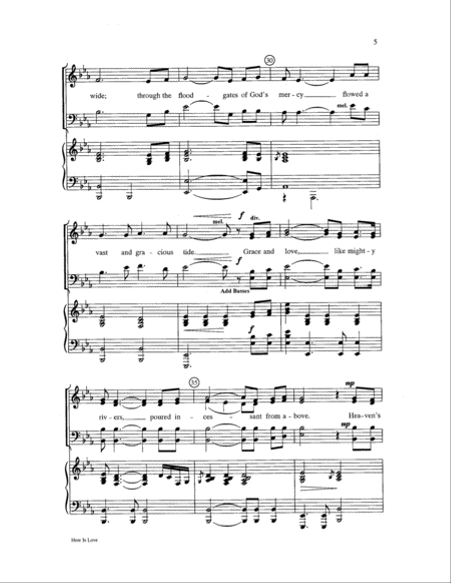 Here Is Love Choir scores gallery preview page 5