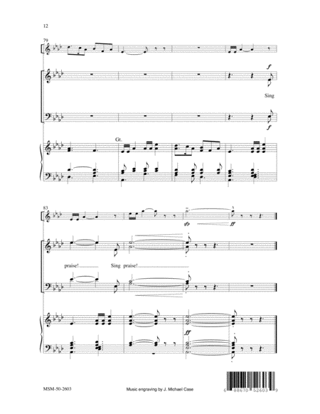 Sing Praises to God (Choral Score) image number null