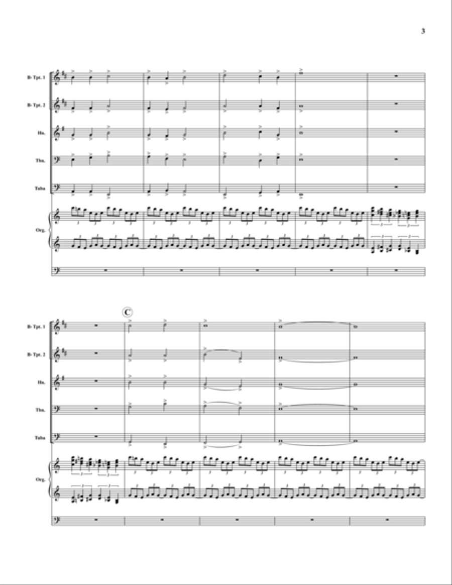 O Sons and Daughters O Sons and Daughters Organ scores gallery preview page 3