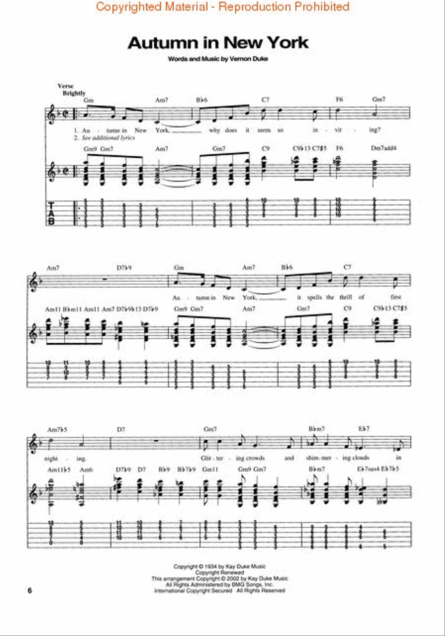 Jazz Favorites for Solo Guitar Electric Guitar scores gallery preview page 3