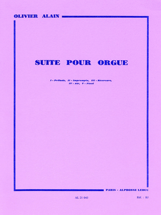 Book cover for Suite (organ)
