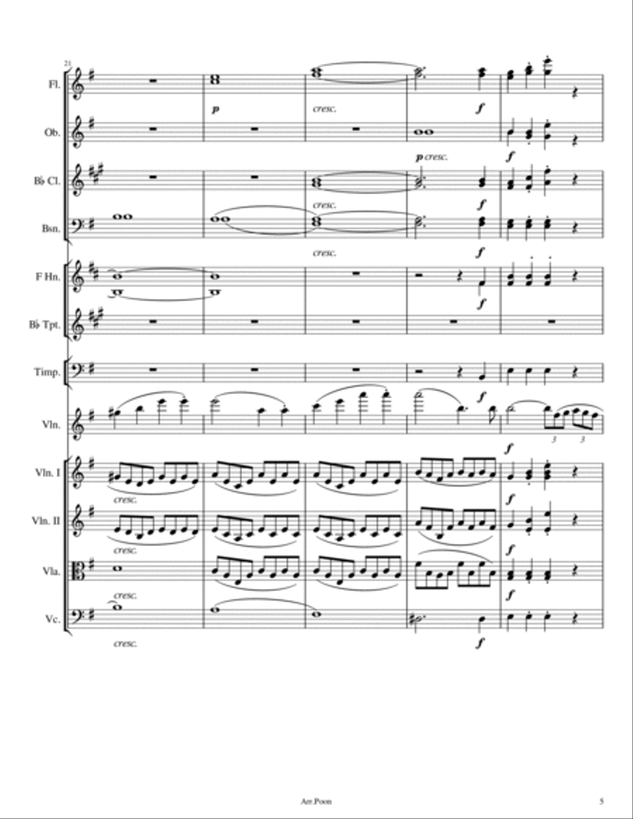 Mendelssohn - Violin Concerto In E Minor,Op.64 -1. Allegro Full Score Original - Score Only Full Orchestra scores gallery preview page 5