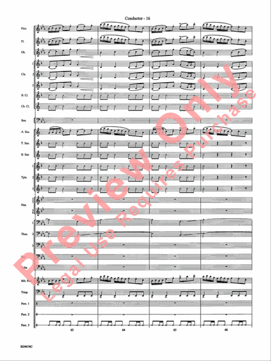Through the Vulcan's Eye Concert Band scores gallery preview page 19