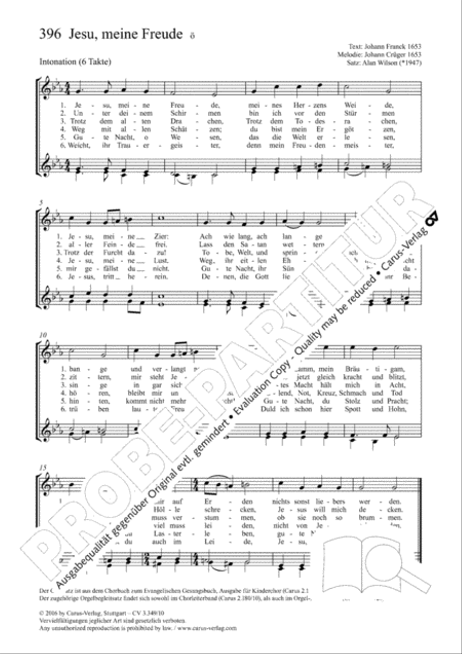 Jesu, thou my pleasure Children's Choir scores gallery preview page 2
