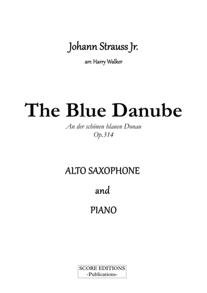 The Blue Danube (Johann Strauss II) for Alto Saxophone and Piano image number null