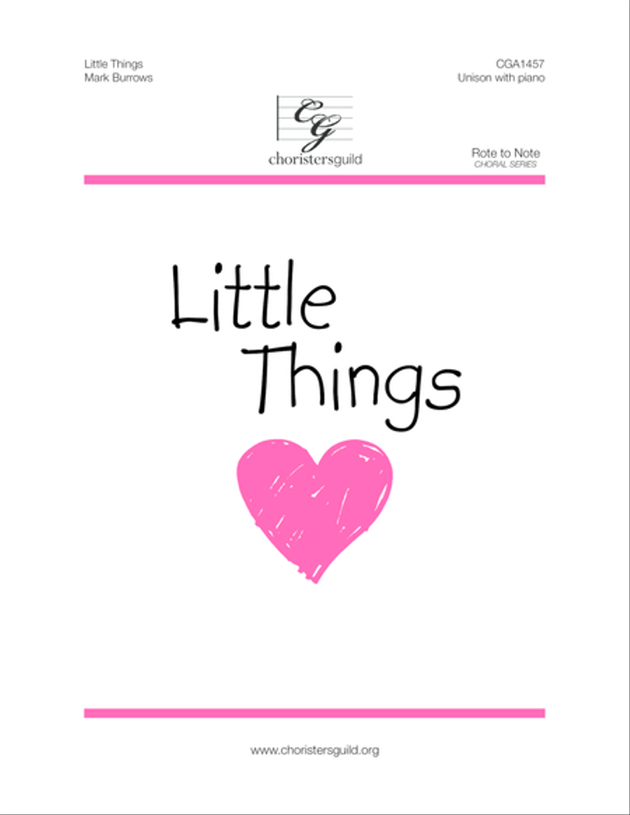 Little Things Unison Choir scores gallery preview page 2