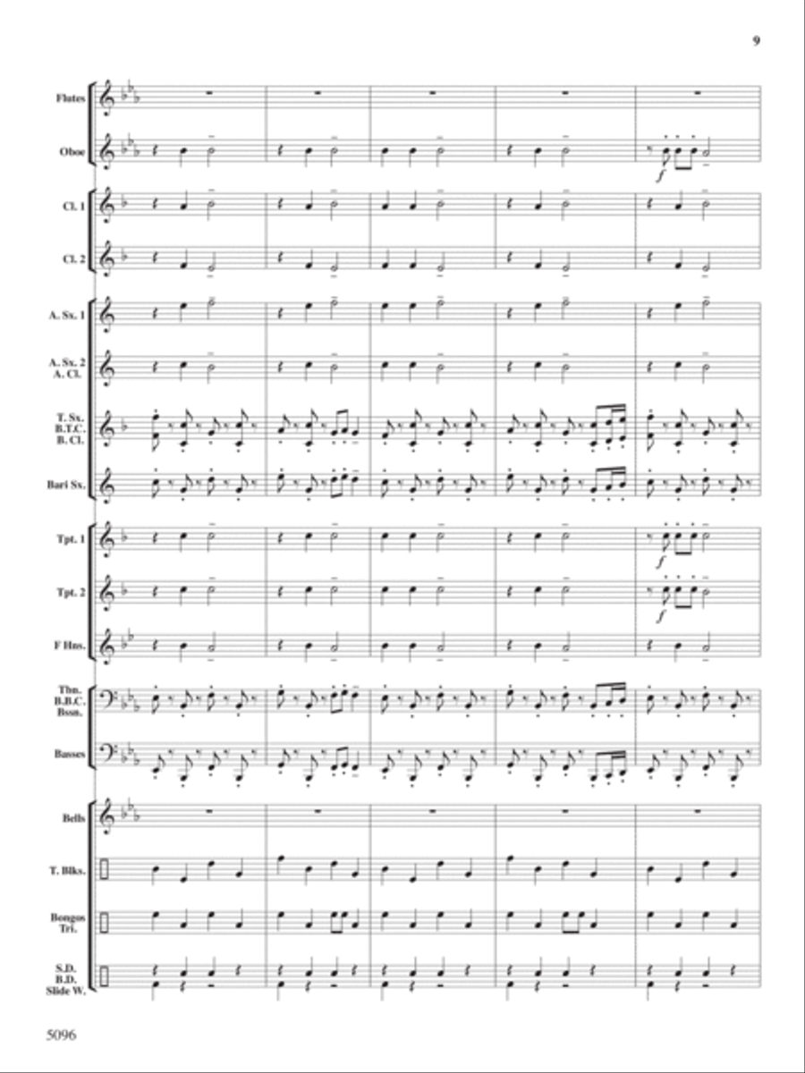 Portly Penguin Parade Concert Band scores gallery preview page 8
