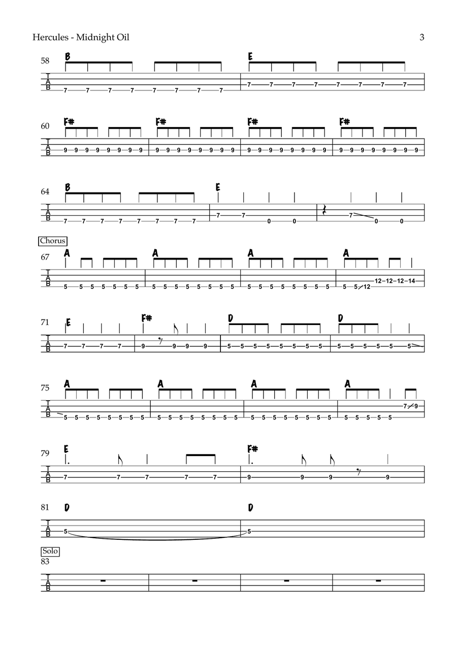 Hercules Acoustic Guitar scores gallery preview page 3