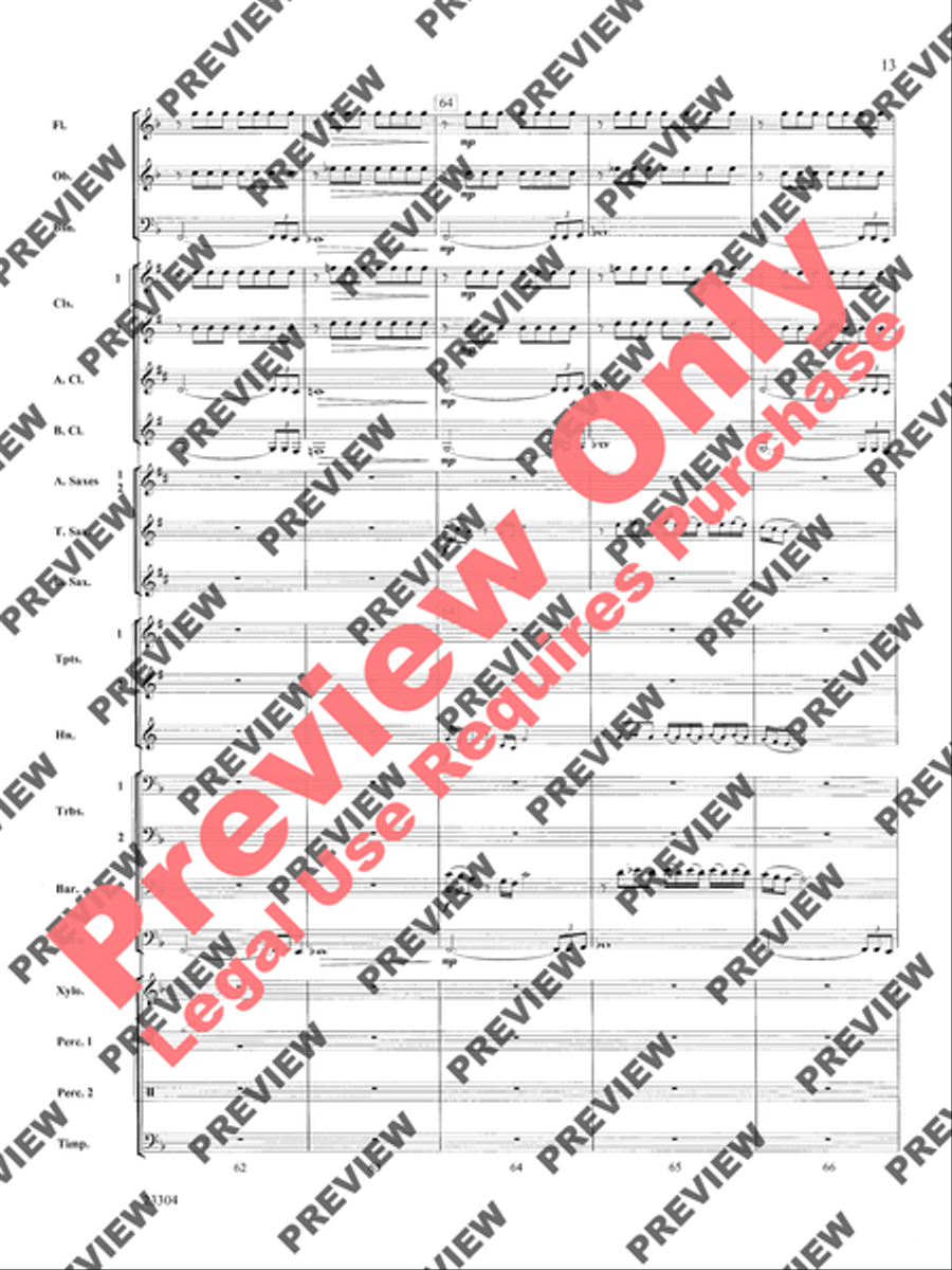 Ciudad de Festivales Concert Band scores gallery preview page 14