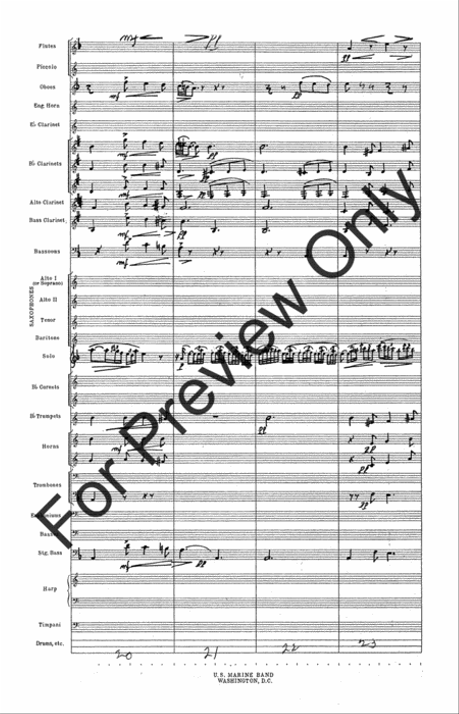 Fantasie Pastoral Hongroise (Score) Concert Band scores gallery preview page 9