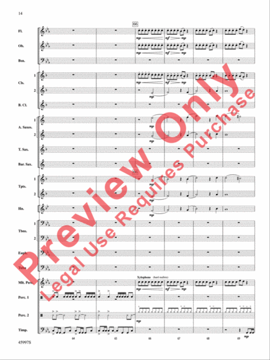 1st and Goal 1st and Goal Concert Band scores gallery preview page 15