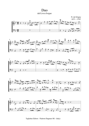 DUO - N. de Grigny - From Livre d'orgue