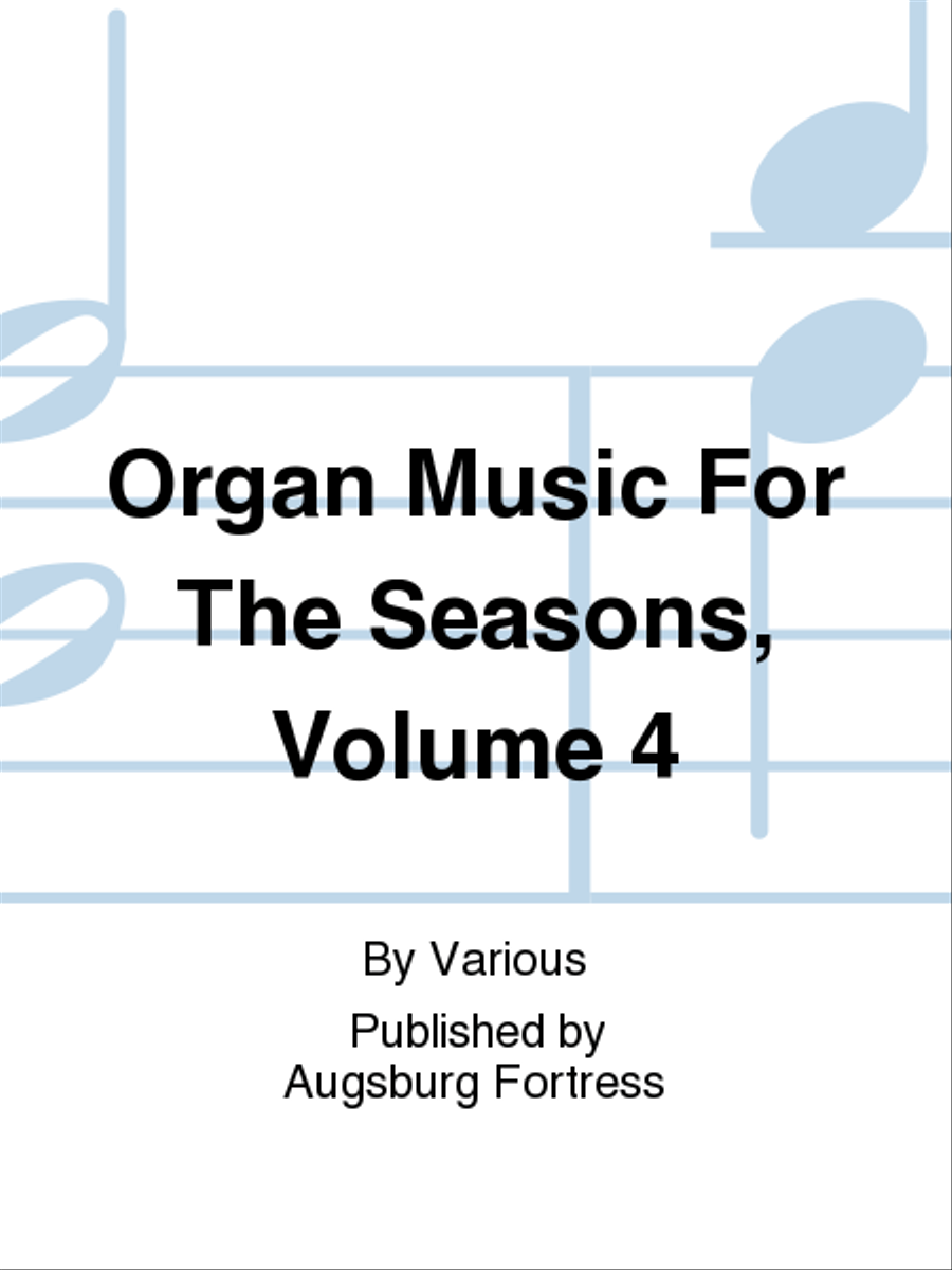 Organ Music For The Seasons, Volume 4 Organ scores gallery preview page 1